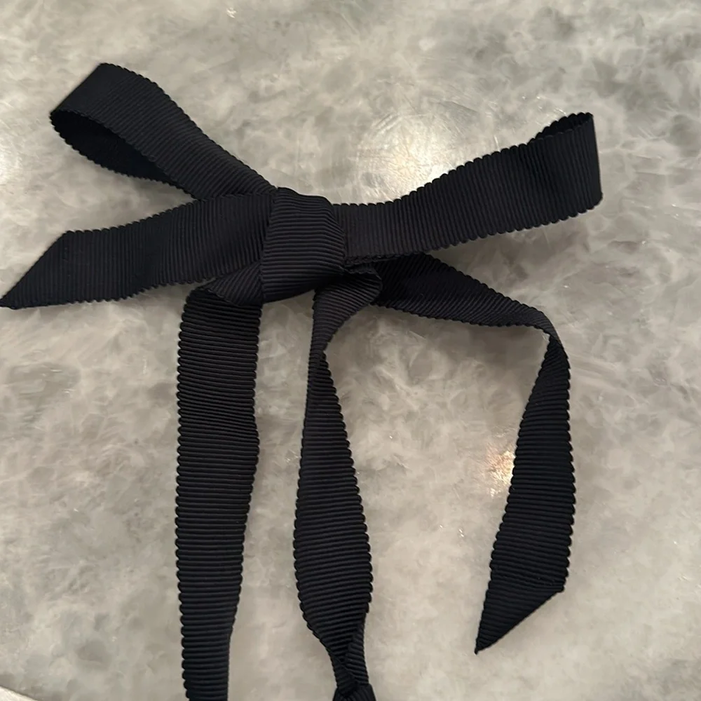 NWT J. Crew Factory Chain Link Necklace, Navy, Pouch - Picture 3 of 5